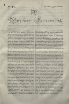 Der Warschauer Correspondent. 1834, Nro 16 (27 Februar)
