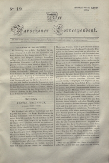 Der Warschauer Correspondent. 1834, Nro 19 (10 März)