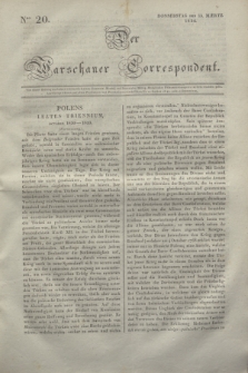 Der Warschauer Correspondent. 1834, Nro 20 (13 März)
