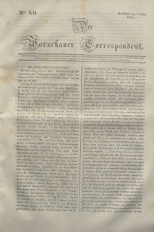 Der Warschauer Correspondent. 1834, Nro 49 (7 Juli)
