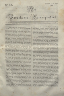 Der Warschauer Correspondent. 1834, Nro 53 (21 Juli)