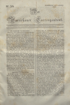 Der Warschauer Correspondent. 1834, Nro 58 (7 August)