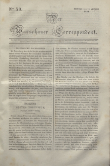 Der Warschauer Correspondent. 1834, Nro 59 (11 August)