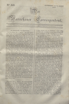 Der Warschauer Correspondent. 1834, Nro 60 (14 August)