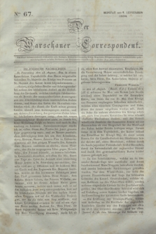 Der Warschauer Correspondent. 1834, Nro 67 (8 September)