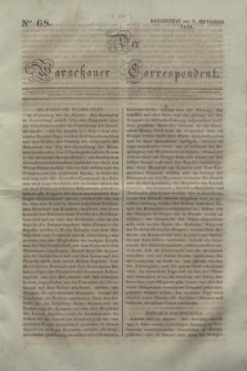 Der Warschauer Correspondent. 1834, Nro 68 (11 September)