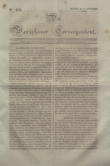 Der Warschauer Correspondent. 1834, nr 69 (15 September)