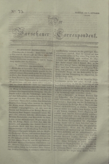 Der Warschauer Correspondent. 1834, Nro 75 (6 October)
