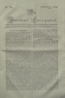 Der Warschauer Correspondent. 1834, Nro 76 (9 October)