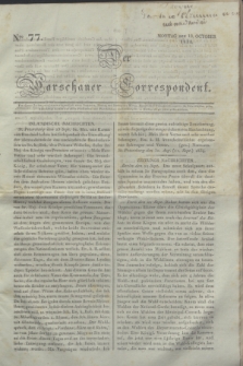 Der Warschauer Correspondent. 1834, Nro 77 (13 October)