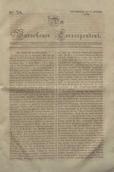 Der Warschauer Correspondent. 1834, Nro 78 (16 October)