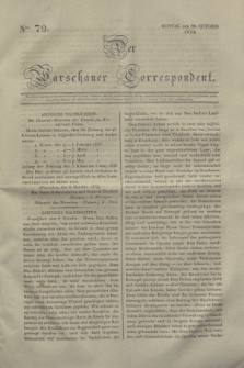 Der Warschauer Correspondent. 1834, Nro 79 (20 October)