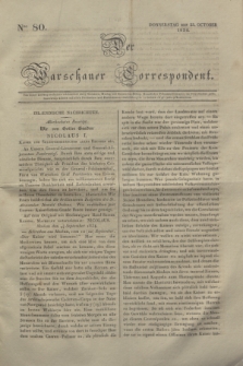 Der Warschauer Correspondent. 1834, Nro 80 (23 October)