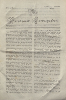 Der Warschauer Correspondent. 1834, Ner 91 (1 December)