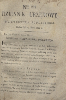 Dziennik Urzędowy Województwa Podlaskiego. 1824, Nro 272 (27 marca)