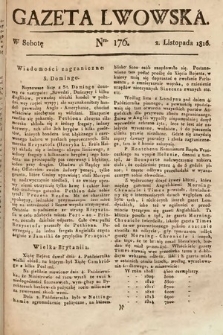 Gazeta Lwowska. 1816, nr 176