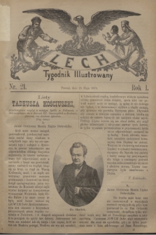 Lech : tygodnik ilustrowany. R.1, nr 21 (25 maja 1878)