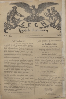 Lech : tygodnik ilustrowany. R.1, nr 52 (28 grudnia 1878)