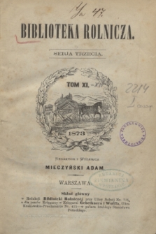 Biblioteka Rolnicza. Serja 3, t. 11 (2 czerwca 1873)