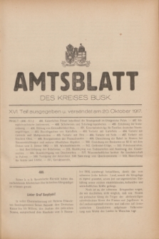 Amtsblatt des Kreises Busk. 1917, Teil 16 (20 Oktober)
