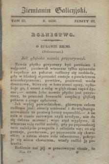 Ziemianin Galicyjski : pismo poświęcone gospodarstwu krajowemu. T.3, z. 3 (1836)