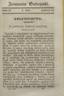 Ziemianin Galicyjski : pismo poświęcone gospodarstwu krajowemu. T.3, z. 6 (1836)