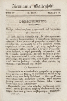 Ziemianin Galicyjski : pismo poświęcone gospodarstwu krajowemu. T.4, z. 2 (1837)