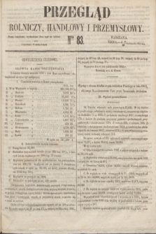 Przegląd Rolniczy, Handlowy i Przemysłowy : pismo bezpłatne, wychodzące dwa razy na tydzień przy Dzienniku Warszawskim. 1853, nr 83 (19 października)