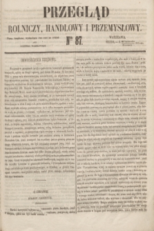 Przegląd Rolniczy, Handlowy i Przemysłowy : pismo bezpłatne, wychodzące dwa razy na tydzień przy Dzienniku Warszawskim. 1853, nr 87 (2 listopada)