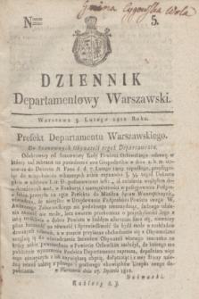 Dziennik Departamentowy Warszawski. 1812, nr 5 (3 lutego)