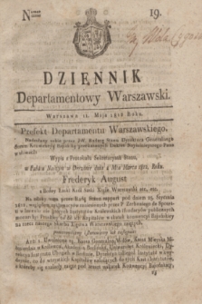 Dziennik Departamentowy Warszawski. 1812, nr 19 (11 maja) + dod.