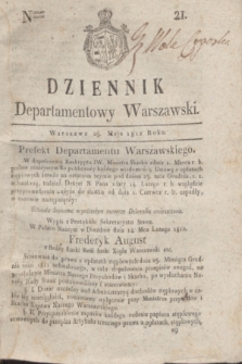 Dziennik Departamentowy Warszawski. 1812, nr 21 (25 maja) + dod.