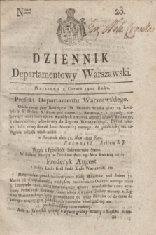 Dziennik Departamentowy Warszawski. 1812, nr 23 (8 czerwca)