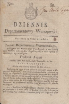 Dziennik Departamentowy Warszawski. 1812, nr 50 (13 grudnia)