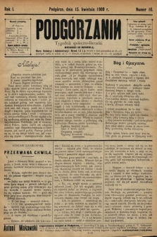 Podgórzanin : tygodnik społeczno-literacki. 1900, nr 16