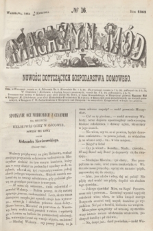 Magazyn Mód i Nowości Dotyczących Gospodarstwa Domowego. 1861, № 16 (20 kwietnia)