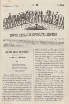 Magazyn Mód i Nowości Dotyczących Gospodarstwa Domowego. 1861, № 21 (25 maja) + wkł.