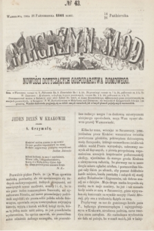 Magazyn Mód i Nowości Dotyczących Gospodarstwa Domowego. 1861, № 43 (26 października) + wkł.