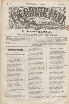 Tygodnik Mód i Powieści : z dodatkiem illustrowanym ubrań i robót kobiecych. 1872, N. 28 (13 lipca) + dod.