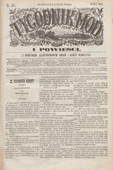 Tygodnik Mód i Powieści : z dodatkiem illustrowanym ubrań i robót kobiecych. 1872, N. 35 (31 sierpnia) + dod.