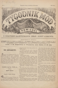 Tygodnik Mód i Powieści : z dodatkiem illustrowanym ubrań i robót kobiecych. 1890, № 1 (4 stycznia) + dod.