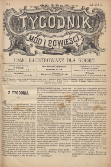 Tygodnik Mód i Powieści : pismo illustrowane dla kobiet. R.33, № 4 (24 stycznia 1891) + dod.