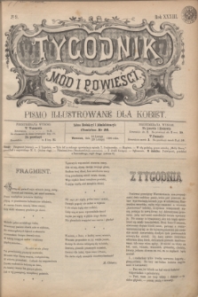 Tygodnik Mód i Powieści : pismo illustrowane dla kobiet. R.33, № 9 (28 lutego 1891) + dod.