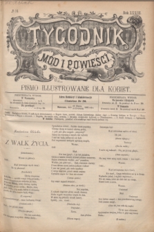 Tygodnik Mód i Powieści : pismo illustrowane dla kobiet. R.33, № 14 (4 kwietnia 1891) + dod.