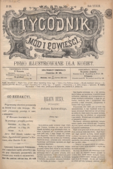 Tygodnik Mód i Powieści : pismo illustrowane dla kobiet. R.33, № 26 (27 czerwca 1891) + dod.