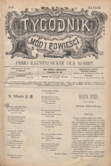Tygodnik Mód i Powieści : pismo illustrowane dla kobiet. R.33, № 28 (11 lipca 1891) + dod.