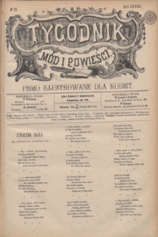 Tygodnik Mód i Powieści : pismo illustrowane dla kobiet. R.33, № 35 (29 sierpnia 1891)