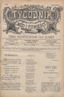 Tygodnik Mód i Powieści : pismo illustrowane dla kobiet. R.33, № 36 (5 września 1891) + dod.