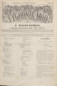 Tygodnik Mód i Powieści : z dodatkiem illustrowanym ubrań i robót kobiecych. 1874, № 1 (3 stycznia) + dod.