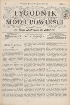 Tygodnik Mód i Powieści : pismo illustrowane dla kobiet. R.40, № 4 (22 stycznia 1898)